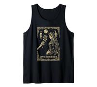 Squelette Gothique Romance Occulte Lune Sombre Vintage Débardeur