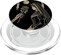 Squelette Gothique Romance Occulte Lune Sombre Vintage PopSockets PopGrip pour MagSafe