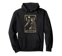 Squelette Gothique Romance Occulte Lune Sombre Vintage Sweat à Capuche