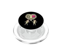Squelette Grossesse Drôle Fille Jumeaux X-Ray Enceinte Halloween PopSockets PopGrip pour MagSafe