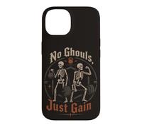 Squelette Gym Haltérophilie No Ghouls Just Gain Humour Coque pour iPhone 14