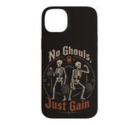 Squelette Gym Haltérophilie No Ghouls Just Gain Humour Coque pour iPhone 14 Plus