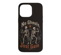 Squelette Gym Haltérophilie No Ghouls Just Gain Humour Coque pour iPhone 14 Pro Max