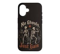 Squelette Gym Haltérophilie No Ghouls Just Gain Humour Coque pour iPhone 16