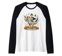 Squelette Halloween équitation Momie Dinosaure Citrouille Manche Raglan