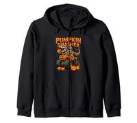 Squelette Halloween Pumpkin Smasher Monster Truck Dinosaure Sweat à Capuche