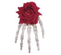 Squelette Hands Hair Clip Clip Halloween Rose Skull Barrette Zombie Punk Rock Clip Clip pour femmes Girls (15x8. 5cm) Femmes Tool de maquillage de beauté