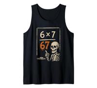 Squelette hanté 67 Meme Spooky Math 6x7 Halloween Classroom Débardeur