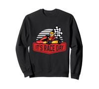 Squelette It's Race Day, Voiture, Karts, Pilote, Rider Go Kart Sweatshirt