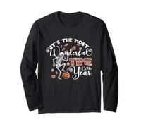 Squelette It's The Most Wonderful Time of The Year Halloween Manche Longue