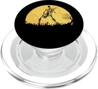 Squelette Jouant de la Guitare électrique Solo dans Un cimetière au Clair de Lune PopSockets PopGrip pour MagSafe