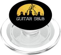 Squelette Jouant de la Guitare électrique Solo dans Un cimetière au Clair de Lune PopSockets PopGrip pour MagSafe