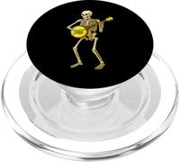 Squelette Jouant du Banjo - Bluegrass Country Jazz Musique Folk PopSockets PopGrip pour MagSafe