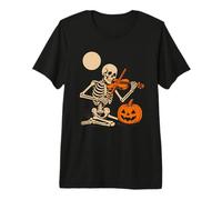 Squelette Jouant du Violon T-Shirt Haut de Gamme
