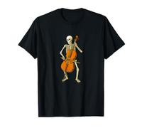 Squelette Jouant du Violoncelle - Fanfare Orchestre violoncelliste T-Shirt