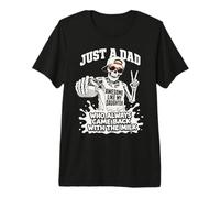 Squelette Just A Dad Who Always Came Back with The Milk Shirt T-Shirt Haut de Gamme