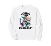 Squelette Lecture Journal sur Toilettes drôle Vieux Temps Sweatshirt