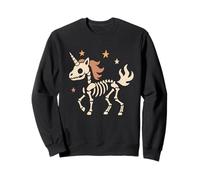 Squelette Licorne avec étoiles Sweatshirt