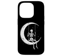 Squelette Lune Balançoire Galaxie Étoiles Coque pour iPhone 14 Pro