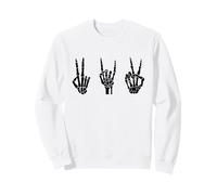 Squelette Main Signe Silhouette Halloween Party Design Sweatshirt
