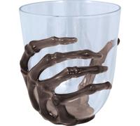 Squelette Main Verre à boire Effrayant Design Transparent Halloween Coupe Tombeau Os Tasse Horreur Fête Décoration Fantôme Style Effrayant Boisson, Couleur : Noir