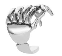 Squelette nerveux, colonne vertébrale, os, manchette d ' oreille, bijoux de corps en alliage, accessoire d ' Halloween, parfait pour les concerts et les fêtes, bijoux d ' oreille punk en alliage