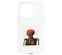 Squelette Overthinker - Brûlant Le Cerveau battant Le cœur Coque pour iPhone 15 Pro