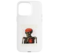 Squelette Overthinker - Brûlant Le Cerveau battant Le cœur Coque pour iPhone 15 Pro Max