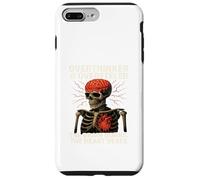 Squelette Overthinker - Brûlant Le Cerveau battant Le cœur Coque pour iPhone 7 Plus/8 Plus
