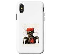 Squelette Overthinker - Brûlant Le Cerveau battant Le cœur Coque pour iPhone X/XS