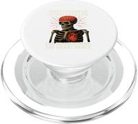 Squelette Overthinker - Brûlant Le Cerveau battant Le cœur PopSockets PopGrip pour MagSafe