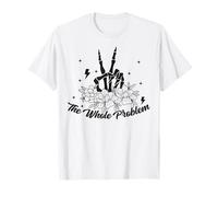Squelette Peace Floral Art The Whole Problem Secret Santa T-Shirt