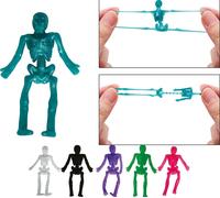Squelette Personnages Décoration Halloween Stretch Effrayant Squelette Jouet Flexible Effrayant Squelette Elastique Créatif Halloween Party Deko Fun Horror Spoking Gift, Couleur : Multicolore