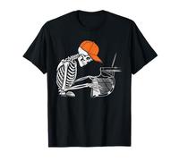 Squelette Piano Halloween Drôle Squelette Effrayant Jouant du Piano T-Shirt