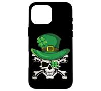 Squelette Pirate Saint Paddy Trèfle Saint Patrick Coque pour iPhone 16 Pro Max