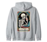 Squelette Podcaster Tarot Card Creative The Content Creator Sweat à Capuche