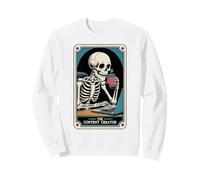 Squelette Podcaster Tarot Card Creative The Content Creator Sweatshirt