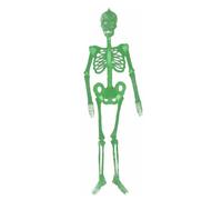 Squelette pour Halloween | 152 cm Os Réalistes Lumineux Fluorescents dans le Noir | Décorations Squelette à accrocher pour Halloween | pour Fêtes Bar Cour Jardin Mur Maison des Fantômes Extérieur Cim