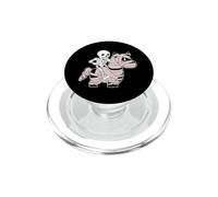 Squelette pour Halloween - Chevalet sur Momie PopSockets PopGrip pour MagSafe