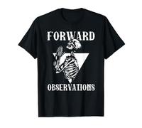 Squelette priant Observation vers l'avant Art Cool T-Shirt Graphique avec Valeur