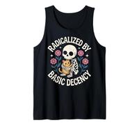 Squelette radicalisé par Basic Decency Gothic Cat Lover Women Débardeur
