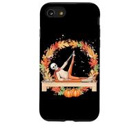 Squelette Reformer Pilates Automne Feuilles Automne Couronne Citrouilles Coque pour iPhone SE (2020) / 7/8