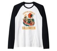 Squelette rétro Amusant pour Halloween Manche Raglan