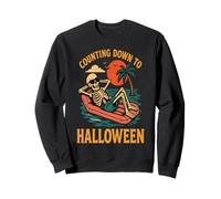 Squelette rétro Amusant pour Halloween Sweatshirt
