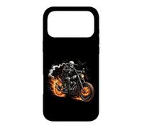Squelette Rider Flaming Moto Halloween Coque pour iPhone 17 Pro Max