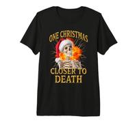 Squelette Rigolo de Noël nihiliste T-Shirt Haut de Gamme