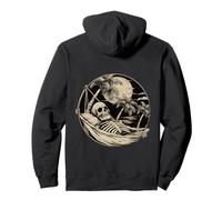 Squelette se Relaxant dans Un hamac sous Les Palmiers Sweat à Capuche