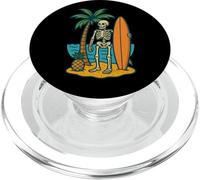 Squelette Surfeur Surf Style Vintage Amusant Halloween PopSockets PopGrip pour MagSafe