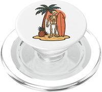 Squelette Surfeur Surf Style Vintage Amusant Halloween PopSockets PopGrip pour MagSafe