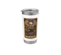 Squelette Tarot Carte Lecteur Rat De Bibliothèque Gobelet isotherme en acier inoxydable double paroi